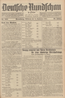 Deutsche Rundschau in Polen : früher Ostdeutsche Rundschau, Bromberger Tageblatt. Jg.59, Nr. 208 (11 September 1935) + dod.