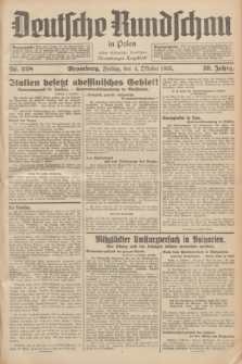 Deutsche Rundschau in Polen : früher Ostdeutsche Rundschau, Bromberger Tageblatt. Jg.59, Nr. 228 (4 Oktober 1935) + dod.