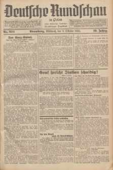 Deutsche Rundschau in Polen : früher Ostdeutsche Rundschau, Bromberger Tageblatt. Jg.59, Nr. 232 (9 Oktober 1935) + dod.