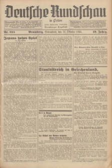 Deutsche Rundschau in Polen : früher Ostdeutsche Rundschau, Bromberger Tageblatt. Jg.59, Nr. 235 (12 Oktober 1935) + dod.