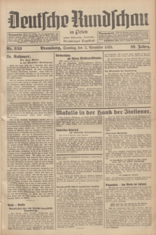 Deutsche Rundschau in Polen : früher Ostdeutsche Rundschau, Bromberger Tageblatt. Jg.59, Nr. 253 (3 November 1935) + dod.