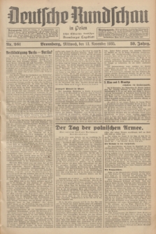 Deutsche Rundschau in Polen : früher Ostdeutsche Rundschau, Bromberger Tageblatt. Jg.59, Nr. 261 (13 November 1935) + dod.