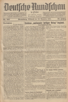 Deutsche Rundschau in Polen : früher Ostdeutsche Rundschau, Bromberger Tageblatt. Jg.59, Nr. 267 (20 November 1935) + dod.