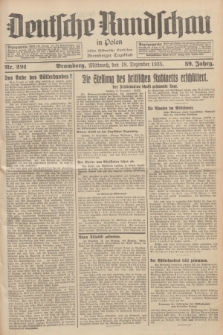 Deutsche Rundschau in Polen : früher Ostdeutsche Rundschau, Bromberger Tageblatt. Jg.59, Nr. 291 (18 Dezember 1935) + dod.