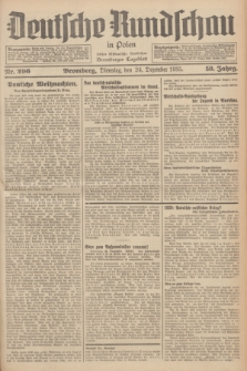 Deutsche Rundschau in Polen : früher Ostdeutsche Rundschau, Bromberger Tageblatt. Jg.59, Nr. 296 (24 Dezember 1935) + dod.