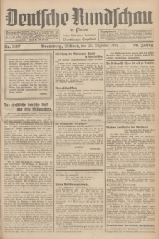 Deutsche Rundschau in Polen : früher Ostdeutsche Rundschau, Bromberger Tageblatt. Jg.59, Nr. 297 (25 Dezember 1935) + dod.