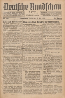 Deutsche Rundschau in Polen : früher Ostdeutsche Rundschau, Bromberger Tageblatt. Jg.60, Nr. 151 (3 Juli 1936) + dod.