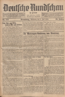 Deutsche Rundschau in Polen : früher Ostdeutsche Rundschau, Bromberger Tageblatt. Jg.60, Nr. 155 (8 Juli 1936) + dod.