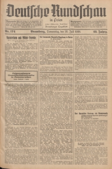 Deutsche Rundschau in Polen : früher Ostdeutsche Rundschau, Bromberger Tageblatt. Jg.60, Nr. 174 (30 Juli 1936) + dod.