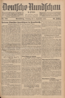 Deutsche Rundschau in Polen : früher Ostdeutsche Rundschau, Bromberger Tageblatt. Jg.60, Nr. 201 (1 September 1936) + dod.