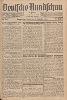 Deutsche Rundschau in Polen : früher Ostdeutsche Rundschau, Bromberger Tageblatt. Jg.60, Nr. 204 (4 September 1936) + dod.