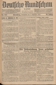 Deutsche Rundschau in Polen : früher Ostdeutsche Rundschau, Bromberger Tageblatt. Jg.60, Nr. 205 (5 September 1936) + dod.