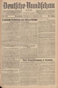 Deutsche Rundschau in Polen : früher Ostdeutsche Rundschau, Bromberger Tageblatt. Jg.60, Nr. 207 (8 September 1936) + dod.