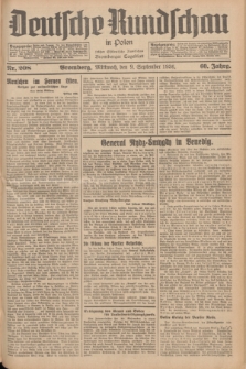 Deutsche Rundschau in Polen : früher Ostdeutsche Rundschau, Bromberger Tageblatt. Jg.60, Nr. 208 (9 September 1936) + dod.