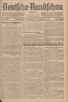 Deutsche Rundschau in Polen : früher Ostdeutsche Rundschau, Bromberger Tageblatt. Jg.60, Nr. 209 (10 September 1936) + dod.
