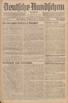 Deutsche Rundschau in Polen : früher Ostdeutsche Rundschau, Bromberger Tageblatt. Jg.60, Nr. 214 (16 September 1936) + dod.