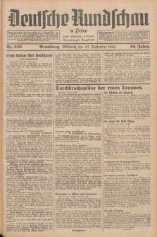 Deutsche Rundschau in Polen : früher Ostdeutsche Rundschau, Bromberger Tageblatt. Jg.60, Nr. 220 (23 September 1936) + dod.