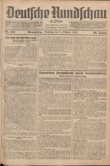 Deutsche Rundschau in Polen : früher Ostdeutsche Rundschau, Bromberger Tageblatt. Jg.60, Nr. 231 (6 Oktober 1936) + dod.