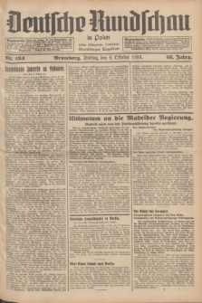 Deutsche Rundschau in Polen : früher Ostdeutsche Rundschau, Bromberger Tageblatt. Jg.60, Nr. 234 (9 Oktober 1936) + dod.