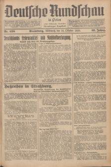 Deutsche Rundschau in Polen : früher Ostdeutsche Rundschau, Bromberger Tageblatt. Jg.60, Nr. 238 (14 Oktober 1936) + dod.
