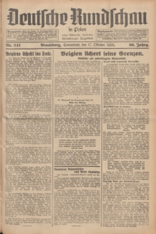 Deutsche Rundschau in Polen : früher Ostdeutsche Rundschau, Bromberger Tageblatt. Jg.60, Nr. 241 (17 Oktober 1936) + dod.