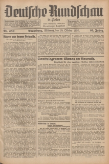 Deutsche Rundschau in Polen : früher Ostdeutsche Rundschau, Bromberger Tageblatt. Jg.60, Nr. 250 (28 Oktober 1936) + dod.