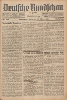 Deutsche Rundschau in Polen : früher Ostdeutsche Rundschau, Bromberger Tageblatt. Jg.60, Nr. 252 (30 Oktober 1936) + dod.
