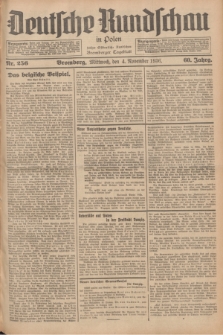 Deutsche Rundschau in Polen : früher Ostdeutsche Rundschau, Bromberger Tageblatt. Jg.60, Nr. 256 (4 November 1936) + dod.