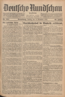 Deutsche Rundschau in Polen : früher Ostdeutsche Rundschau, Bromberger Tageblatt. Jg.60, Nr. 264 (13 November 1936) + dod.