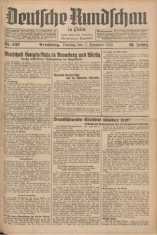 Deutsche Rundschau in Polen : früher Ostdeutsche Rundschau, Bromberger Tageblatt. Jg.60, Nr. 267 (17 November 1936) + dod.