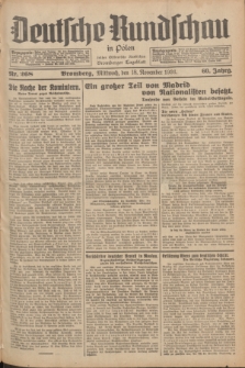 Deutsche Rundschau in Polen : früher Ostdeutsche Rundschau, Bromberger Tageblatt. Jg.60, Nr. 268 (18 November 1936) + dod.