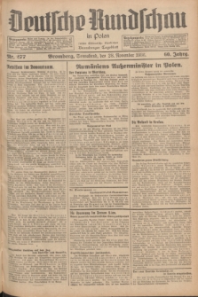 Deutsche Rundschau in Polen : früher Ostdeutsche Rundschau, Bromberger Tageblatt. Jg.60, Nr. 277 (28 November 1936) + dod.