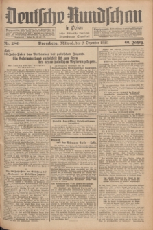 Deutsche Rundschau in Polen : früher Ostdeutsche Rundschau, Bromberger Tageblatt. Jg.60, Nr. 280 (2 Dezember 1936) + dod.