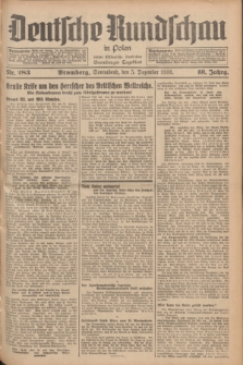 Deutsche Rundschau in Polen : früher Ostdeutsche Rundschau, Bromberger Tageblatt. Jg.60, Nr. 283 (5 Dezember 1936) + dod.
