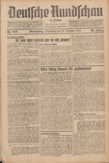 Deutsche Rundschau in Polen : früher Ostdeutsche Rundschau, Bromberger Tageblatt. Jg.60, Nr. 286 (10 Dezember 1936) + dod.