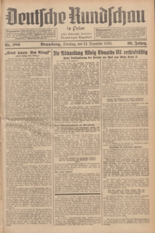 Deutsche Rundschau in Polen : früher Ostdeutsche Rundschau, Bromberger Tageblatt. Jg.60, Nr. 289 (13 Dezember 1936) + dod.