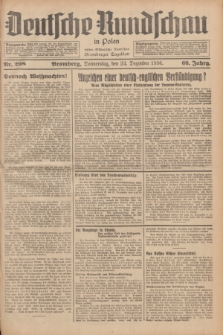 Deutsche Rundschau in Polen : früher Ostdeutsche Rundschau, Bromberger Tageblatt. Jg.60, Nr. 298 (24 Dezember 1936) + dod.