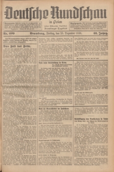 Deutsche Rundschau in Polen : früher Ostdeutsche Rundschau, Bromberger Tageblatt. Jg.60, Nr. 299 (25 Dezember 1936) + dod.