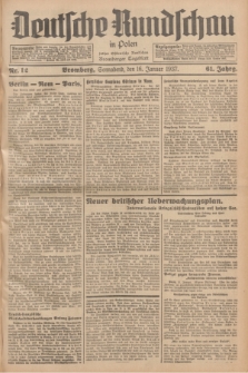 Deutsche Rundschau in Polen : früher Ostdeutsche Rundschau, Bromberger Tageblatt. Jg.61, Nr. 12 (16 Januar 1937) + dod.