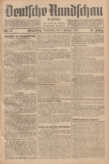 Deutsche Rundschau in Polen : früher Ostdeutsche Rundschau, Bromberger Tageblatt. Jg.61, Nr. 27 (4 Februar 1937) + dod.
