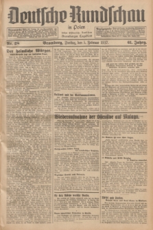 Deutsche Rundschau in Polen : früher Ostdeutsche Rundschau, Bromberger Tageblatt. Jg.61, Nr. 28 (5 Februar 1937) + dod.
