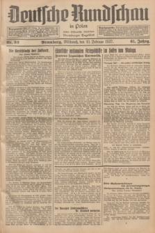 Deutsche Rundschau in Polen : früher Ostdeutsche Rundschau, Bromberger Tageblatt. Jg.61, Nr. 32 (10 Februar 1937) + dod.