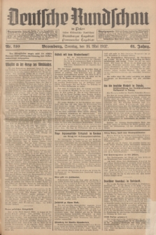 Deutsche Rundschau in Polen : früher Ostdeutsche Rundschau, Bromberger Tageblatt, Pommereller Tageblatt. Jg.61, Nr. 110 (16 Mai 1937) + dod.