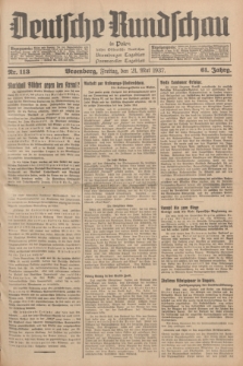 Deutsche Rundschau in Polen : früher Ostdeutsche Rundschau, Bromberger Tageblatt, Pommereller Tageblatt. Jg.61, Nr. 113 (21 Mai 1937) + dod.