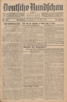 Deutsche Rundschau in Polen : früher Ostdeutsche Rundschau, Bromberger Tageblatt, Pommereller Tageblatt. Jg.61, Nr. 119 (29 Mai 1937) + dod.