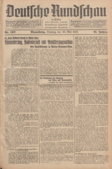 Deutsche Rundschau in Polen : früher Ostdeutsche Rundschau, Bromberger Tageblatt, Pommereller Tageblatt. Jg.61, Nr. 120 (30 Mai 1937) + dod.