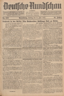 Deutsche Rundschau in Polen : früher Ostdeutsche Rundschau, Bromberger Tageblatt, Pommereller Tageblatt. Jg.61, Nr. 130 (11 Juni 1937) + dod.