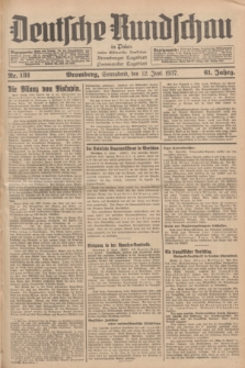 Deutsche Rundschau in Polen : früher Ostdeutsche Rundschau, Bromberger Tageblatt, Pommereller Tageblatt. Jg.61, Nr. 131 (12 Juni 1937) + dod.