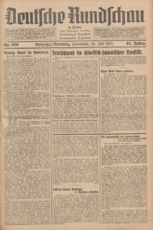Deutsche Rundschau in Polen : früher Ostdeutsche Rundschau, Bromberger Tageblatt, Pommereller Tageblatt. Jg.61, Nr. 166 (24 Juli 1937) + dod.