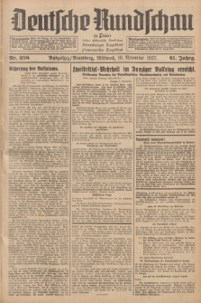 Deutsche Rundschau in Polen : früher Ostdeutsche Rundschau, Bromberger Tageblatt, Pommereller Tageblatt. Jg.61, Nr. 258 (10 November 1937) + dod.